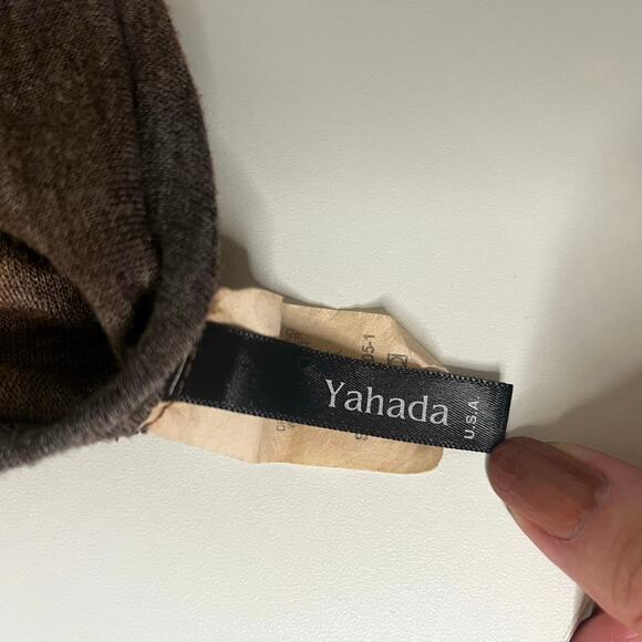 Yahada Brown Tie Dye Cozy & Soft Fall Sweatshirt women’s size large - Picture 4 of 8